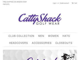 cattyshackgolf.com homepage screenshot
