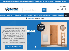 'leaderdoors.co.uk' screenshot