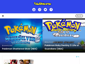 'pokeuniverso.com' screenshot