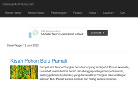 'ramalanartinama.com' screenshot