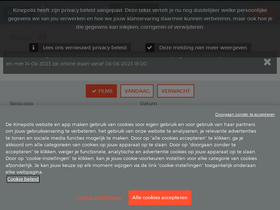 'kinepolis.nl' screenshot