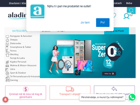 'aladini.al' screenshot