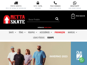 'rettaskateshop.com.br' screenshot