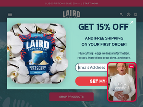 'lairdsuperfood.com' screenshot