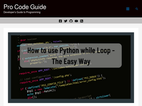 'procodeguide.com' screenshot