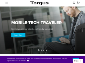 Targus AP homepage screenshot
