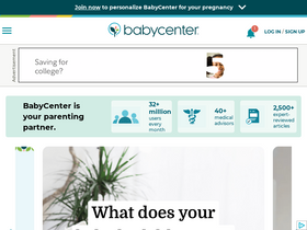 'babycenter.com' screenshot