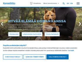 'kennelliitto.fi' screenshot