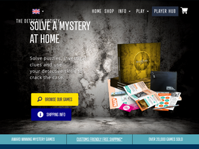 The Detective Society homepage screenshot