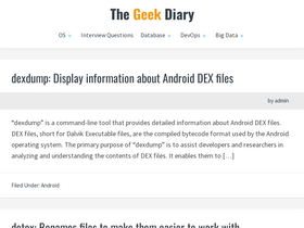 'thegeekdiary.com' screenshot