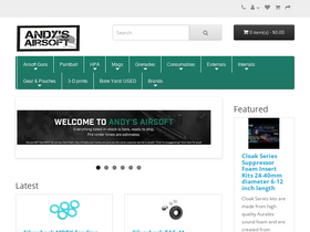 'andysairsoft.ca' screenshot