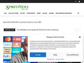 'sportsnewsireland.com' screenshot