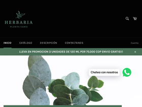 herbariaplantasabia.com.co homepage screenshot