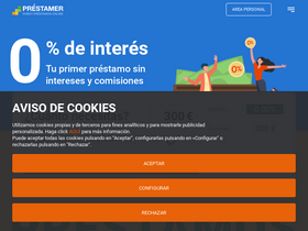 'prestamer.es' screenshot