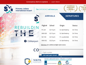 'sxmairport.com' screenshot