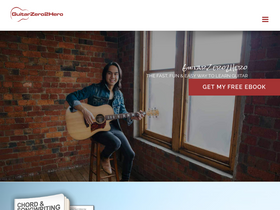 'guitarzero2hero.com' screenshot