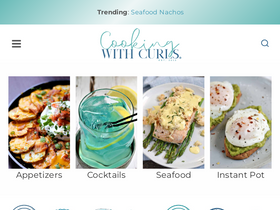 'cookingwithcurls.com' screenshot