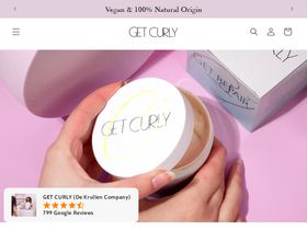 Get Curly homepage screenshot