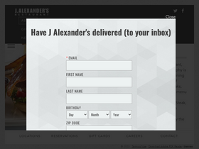 'jalexanders.com' screenshot