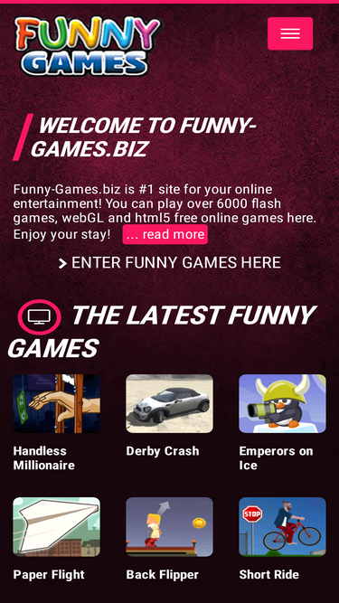 Funnygames.ph website. Play free online games!.