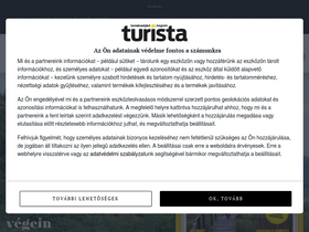 'turistamagazin.hu' screenshot