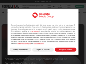 'formule1.nl' screenshot