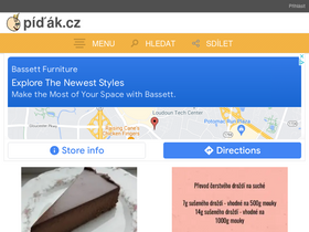 'pidak.cz' screenshot