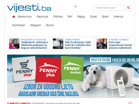 'vijesti.ba' screenshot