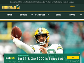 'cheeseheadtv.com' screenshot