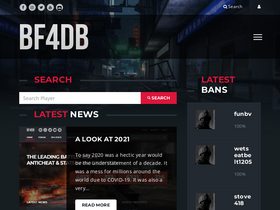 'bf4db.com' screenshot