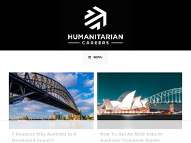 'humanitariancareers.com' screenshot