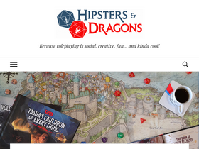 'hipstersanddragons.com' screenshot