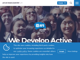 'afs.org' screenshot