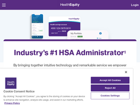 'healthequity.com' screenshot