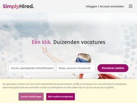 'simplyhired.nl' screenshot