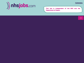 'nhsjobs.com' screenshot