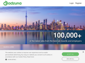 'adzuna.ca' screenshot