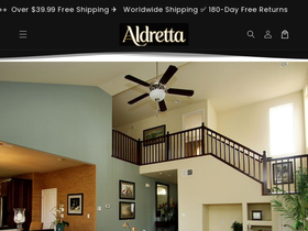 aldretta homepage screenshot