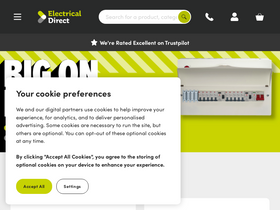 'electricaldirect.co.uk' screenshot