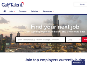 'gulftalent.com' screenshot