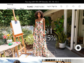 'fameandpartners.com' screenshot