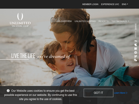'unlimitedvacationclub.com' screenshot