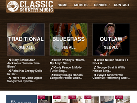 'classiccountrymusic.com' screenshot