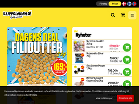 'klippkungen.se' screenshot