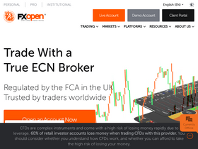 'fxopen.com' screenshot