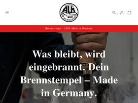 mein-brennstempel.de homepage screenshot