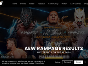 'allelitewrestling.com' screenshot