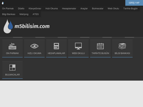 'm5bilisim.com' screenshot