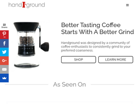 'handground.com' screenshot