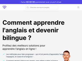'bilingueanglais.com' screenshot